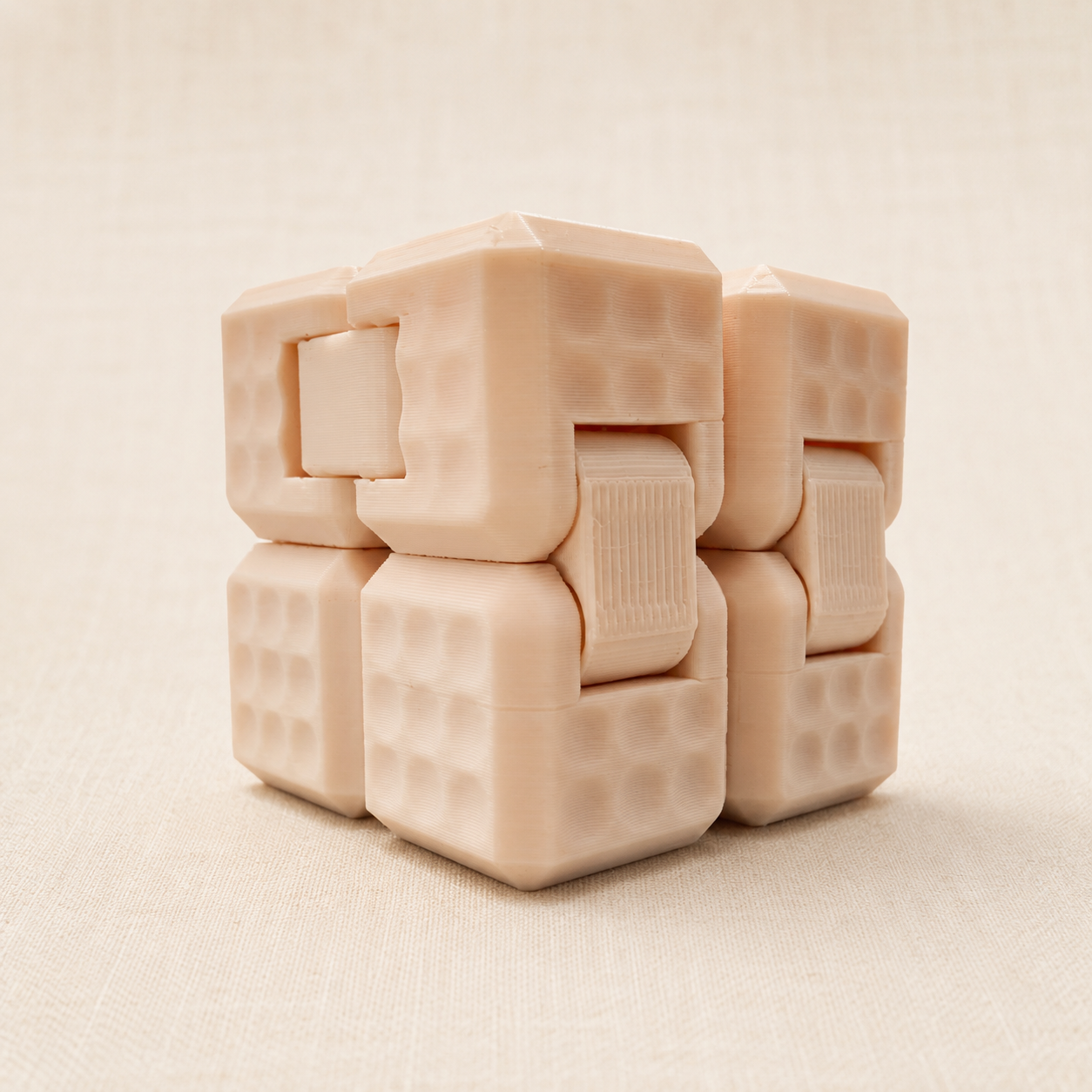 Cube ancrage gaufré