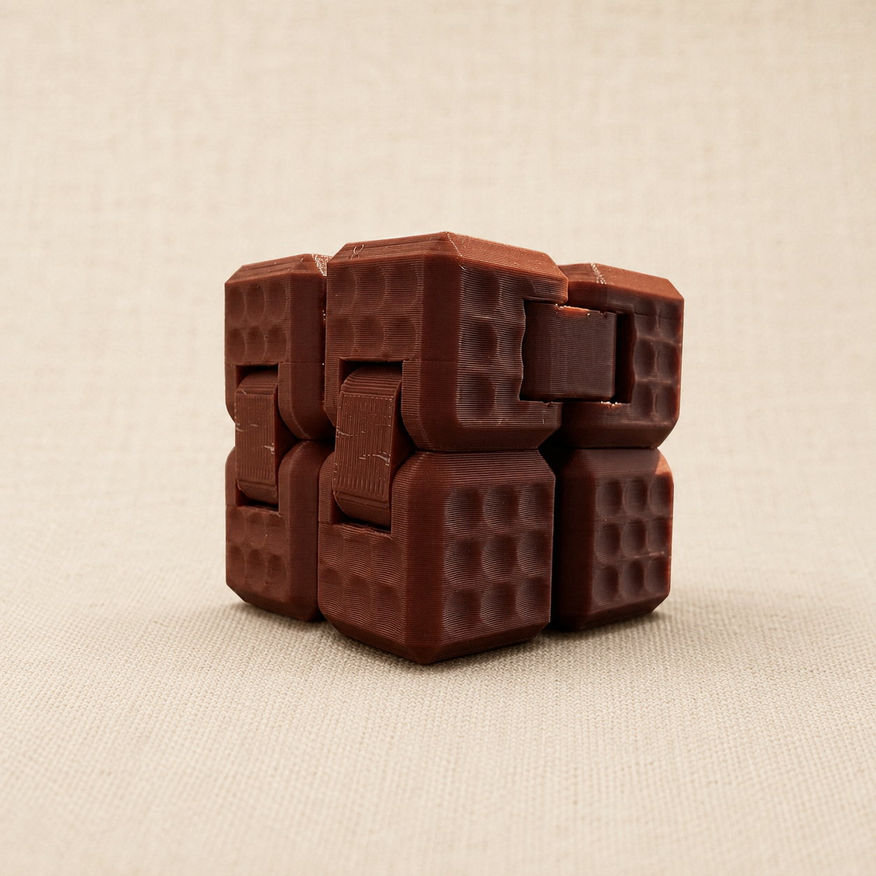 Cube ancrage gaufré
